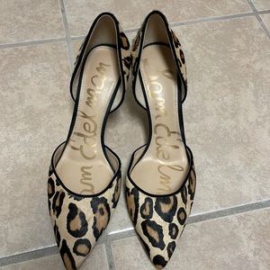 Sam Edelman  cow hide d’orsay pumps